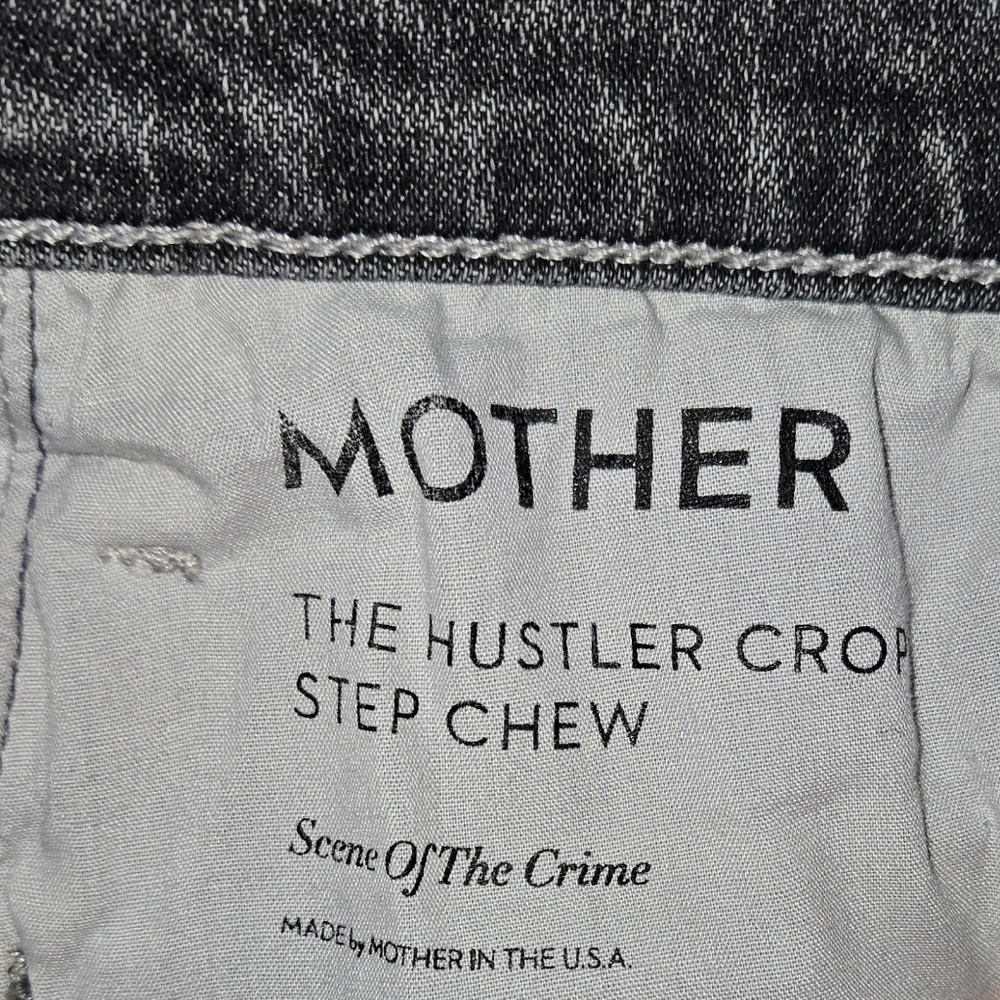 Mother The Hustler Crop Step Chew Jean Size 25 - Picture 9 of 10